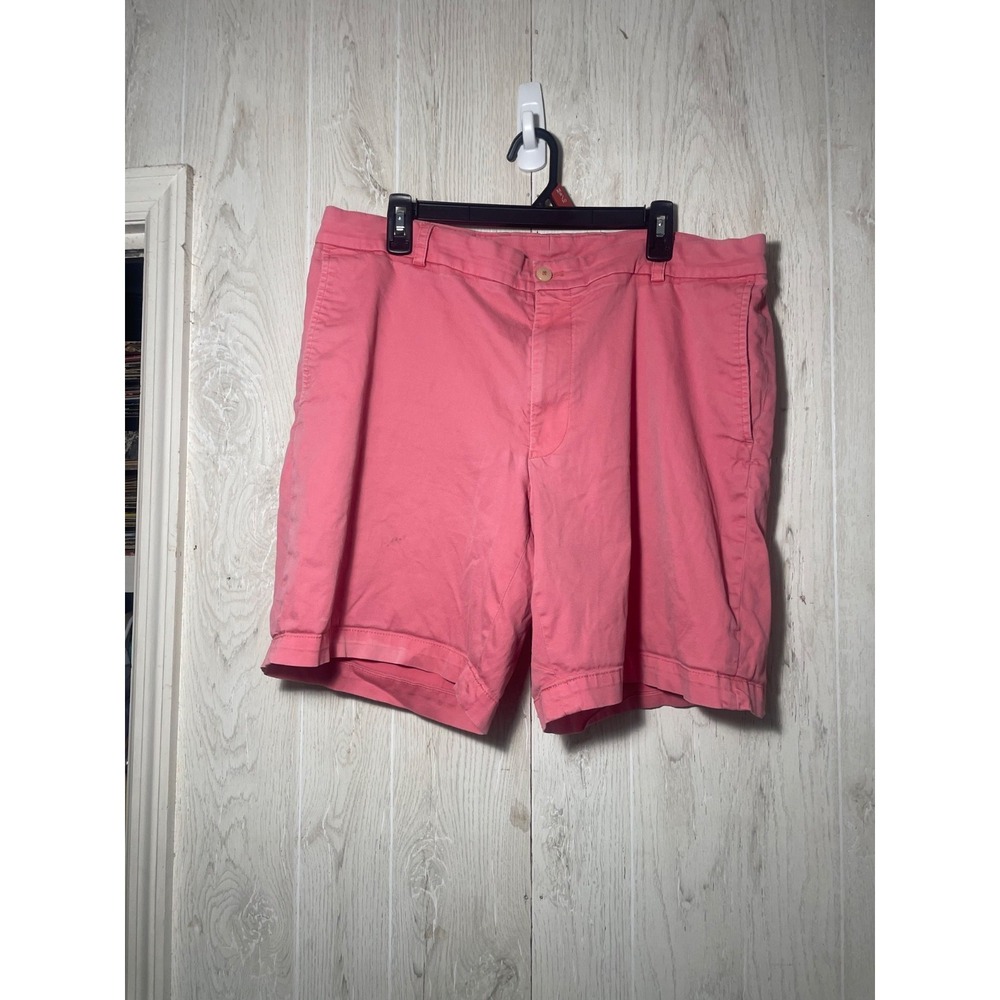 Southern Tide Shorts Mens 38 w Pink Chino Khaki Allen Fit Preppy Casual‎ Adult